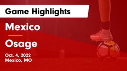 Mexico  vs Osage  Game Highlights - Oct. 4, 2022