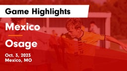Mexico  vs Osage  Game Highlights - Oct. 3, 2023