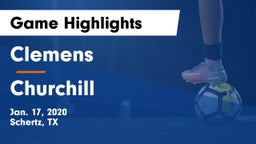 Clemens  vs Churchill  Game Highlights - Jan. 17, 2020