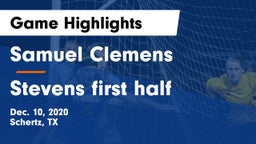 Samuel Clemens  vs Stevens first half  Game Highlights - Dec. 10, 2020