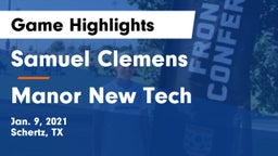 Samuel Clemens  vs Manor New Tech Game Highlights - Jan. 9, 2021