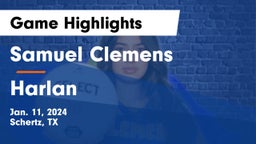 Samuel Clemens  vs Harlan  Game Highlights - Jan. 11, 2024