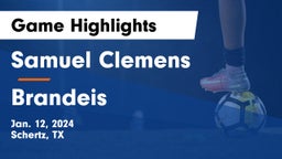 Samuel Clemens  vs Brandeis  Game Highlights - Jan. 12, 2024