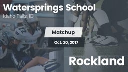 Matchup: Watersprings vs. Rockland  2017