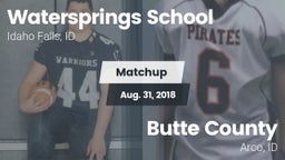 Matchup: Watersprings vs. Butte County  2018