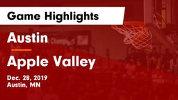 Austin  vs Apple Valley  Game Highlights - Dec. 28, 2019