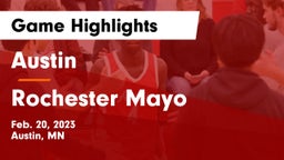 Austin  vs Rochester Mayo  Game Highlights - Feb. 20, 2023