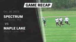 Recap: Spectrum  vs. Maple Lake  2015