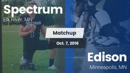 Matchup: Spectrum  vs. Edison  2016