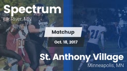 Matchup: Spectrum  vs. St. Anthony Village  2017