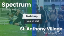 Matchup: Spectrum  vs. St. Anthony Village  2018
