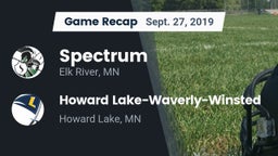 Recap: Spectrum  vs. Howard Lake-Waverly-Winsted  2019