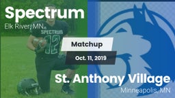 Matchup: Spectrum  vs. St. Anthony Village  2019