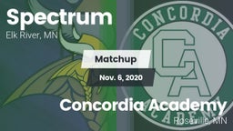 Matchup: Spectrum  vs. Concordia Academy 2020
