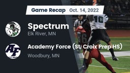 Recap: Spectrum  vs. Academy Force (St. Croix Prep HS) 2022
