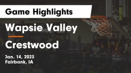 Wapsie Valley  vs Crestwood  Game Highlights - Jan. 14, 2023