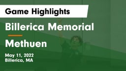 Billerica Memorial  vs Methuen  Game Highlights - May 11, 2022