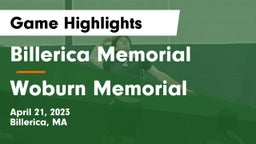 Billerica Memorial  vs Woburn Memorial  Game Highlights - April 21, 2023