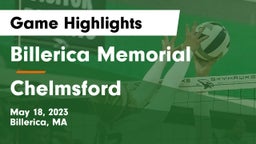 Billerica Memorial  vs Chelmsford  Game Highlights - May 18, 2023