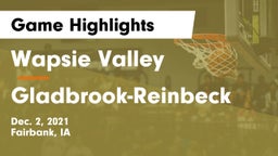 Wapsie Valley  vs Gladbrook-Reinbeck  Game Highlights - Dec. 2, 2021
