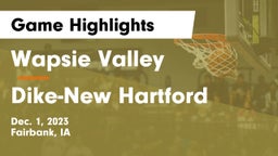 Wapsie Valley  vs ****-New Hartford  Game Highlights - Dec. 1, 2023