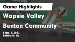 Wapsie Valley  vs Benton Community Game Highlights - Sept. 3, 2022