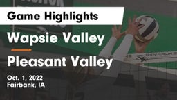 Wapsie Valley  vs Pleasant Valley  Game Highlights - Oct. 1, 2022