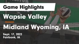 Wapsie Valley  vs Midland  Wyoming, IA Game Highlights - Sept. 17, 2022