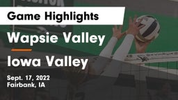 Wapsie Valley  vs Iowa Valley  Game Highlights - Sept. 17, 2022