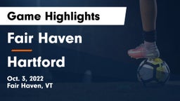 Fair Haven  vs Hartford  Game Highlights - Oct. 3, 2022
