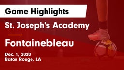 St. Joseph's Academy  vs Fontainebleau  Game Highlights - Dec. 1, 2020