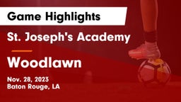 St. Joseph's Academy  vs Woodlawn   Game Highlights - Nov. 28, 2023