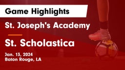 St. Joseph's Academy  vs St. Scholastica Game Highlights - Jan. 13, 2024