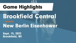 Brookfield Central  vs New Berlin Eisenhower Game Highlights - Sept. 15, 2022