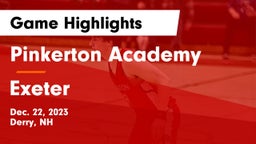 Pinkerton Academy vs Exeter  Game Highlights - Dec. 22, 2023