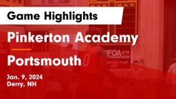 Pinkerton Academy vs Portsmouth  Game Highlights - Jan. 9, 2024