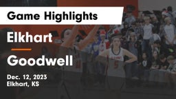 Elkhart  vs Goodwell  Game Highlights - Dec. 12, 2023