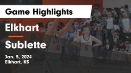 Elkhart  vs Sublette  Game Highlights - Jan. 5, 2024