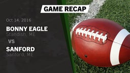 Recap: Bonny Eagle  vs. Sanford  2016