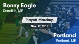 Matchup: Bonny Eagle High vs. Portland  2016