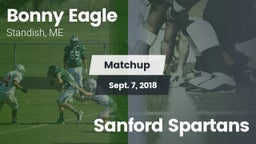 Matchup: Bonny Eagle High vs. Sanford Spartans 2018