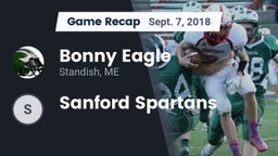 Recap: Bonny Eagle  vs. Sanford Spartans 2018