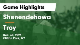 Shenendehowa  vs Troy  Game Highlights - Dec. 30, 2023