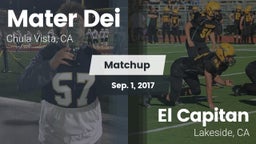 Matchup: Mater Dei High vs. El Capitan  2017