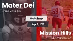 Matchup: Mater Dei High vs. Mission Hills  2017