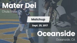 Matchup: Mater Dei High vs. Oceanside  2017