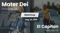 Matchup: Mater Dei High vs. El Capitan  2018