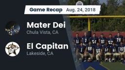 Recap: Mater Dei  vs. El Capitan  2018