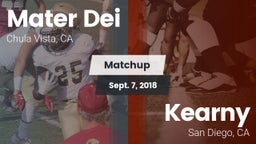 Matchup: Mater Dei High vs. Kearny  2018
