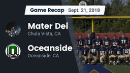 Recap: Mater Dei  vs. Oceanside  2018
